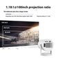 Portable Projector Small Straight Projector For Home Use 180 Degrees Projection